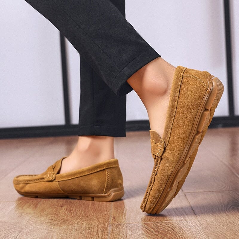 Sapato Mocassim Masculino de Camurça