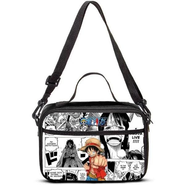 Kit Escolar Infantil 3 em 1 | One Piece - Mochila Lancheira e Estojo - Raven