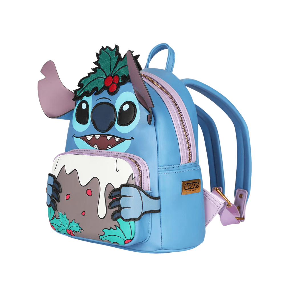 Mochila Escolar Feminina Stitch em Couro - Raven