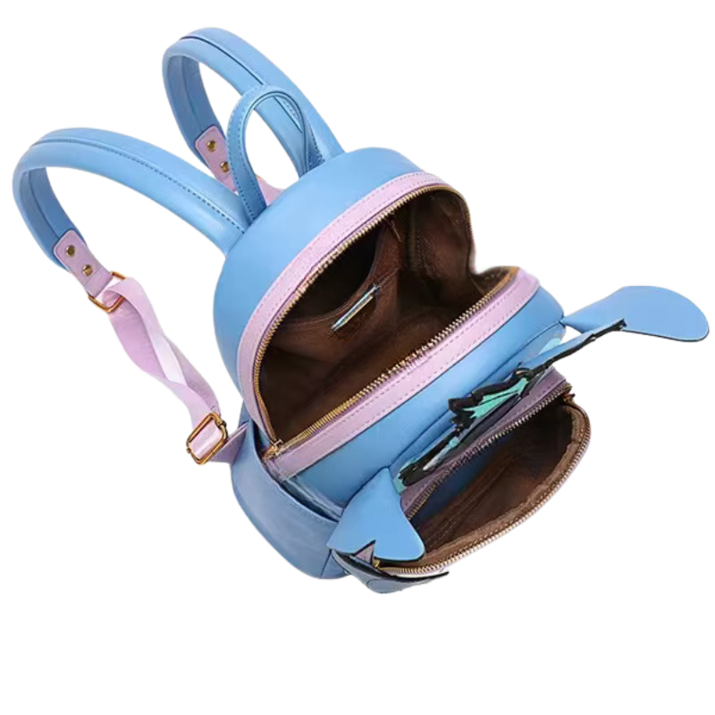 Mochila Escolar Feminina Stitch em Couro - Raven