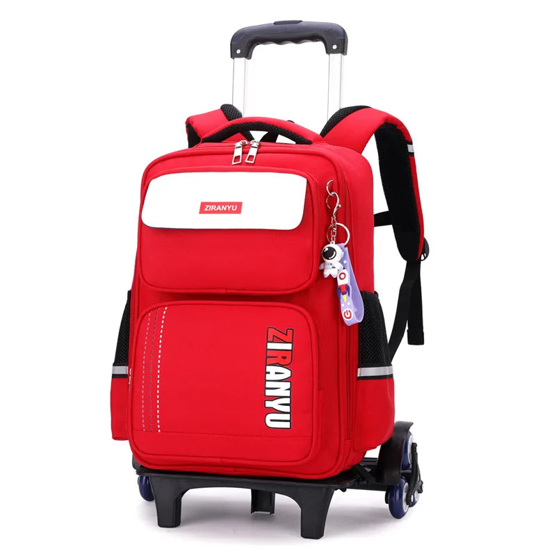Mochila Escolar com Rodinhas Masculina | Impermeável - Raven