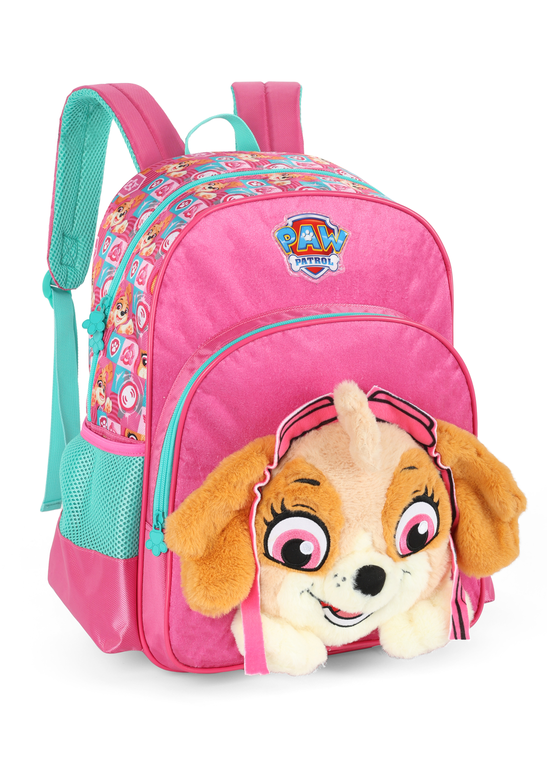 Mochila de Costas Infantil em Pelúcia Patrulha Canina - Lojas Raven