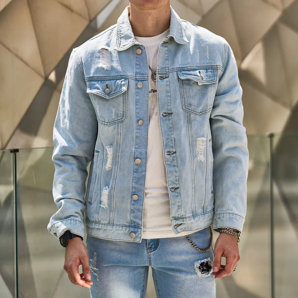 Jaqueta Jeans Masculina