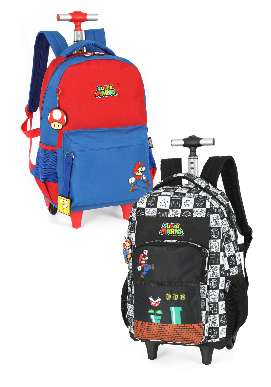 Mochila Super Mario de Rodinha e Costas - Lojas Raven