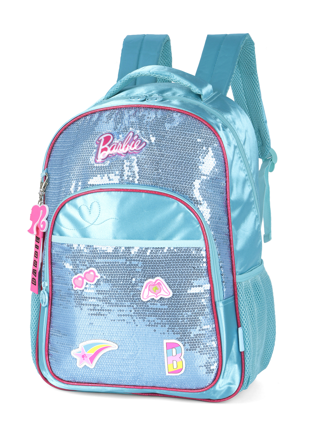 Mochila de Costas Barbie Paetê - Lojas Raven