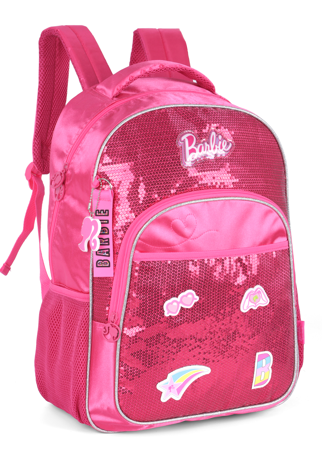 Mochila de Costas Barbie Paetê - Lojas Raven