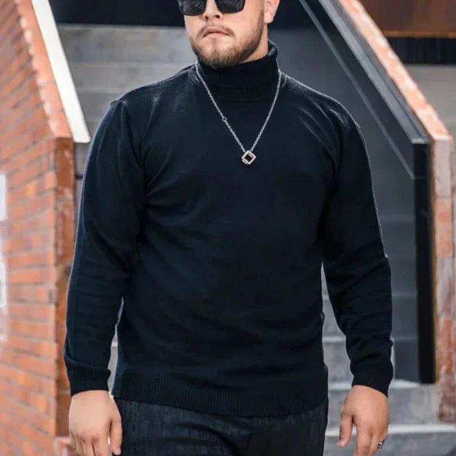 Suéter Plus Size Gola Alta Masculino
