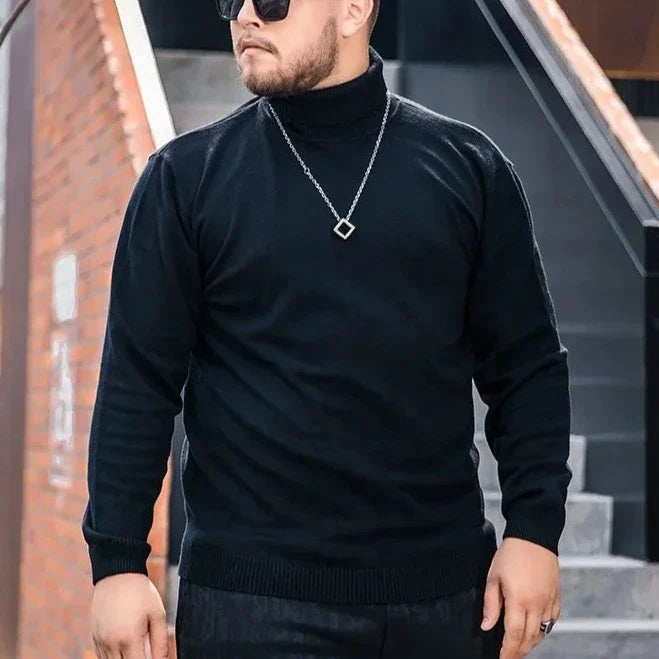 Suéter Plus Size Gola Alta Masculino