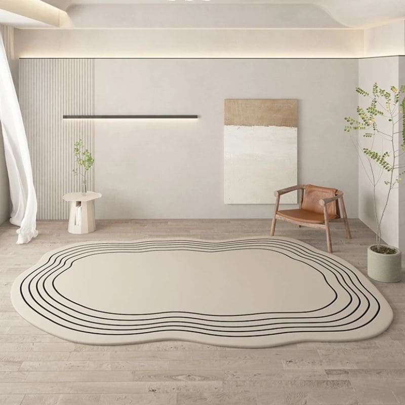 Tapete Para Sala Morada Chique Minimalista - Lojas Raven