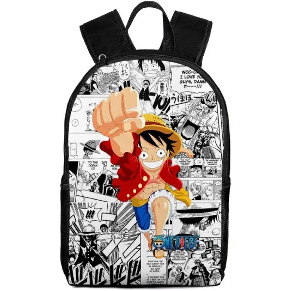 Kit Escolar Infantil 3 em 1 | One Piece - Mochila Lancheira e Estojo - Raven