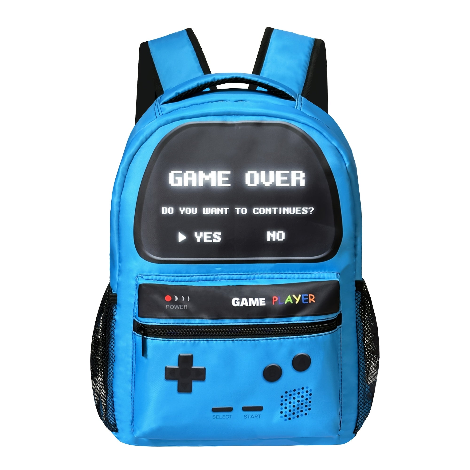 Mochila Escolar com Tema Game Win em Poliéster - Lojas Raven