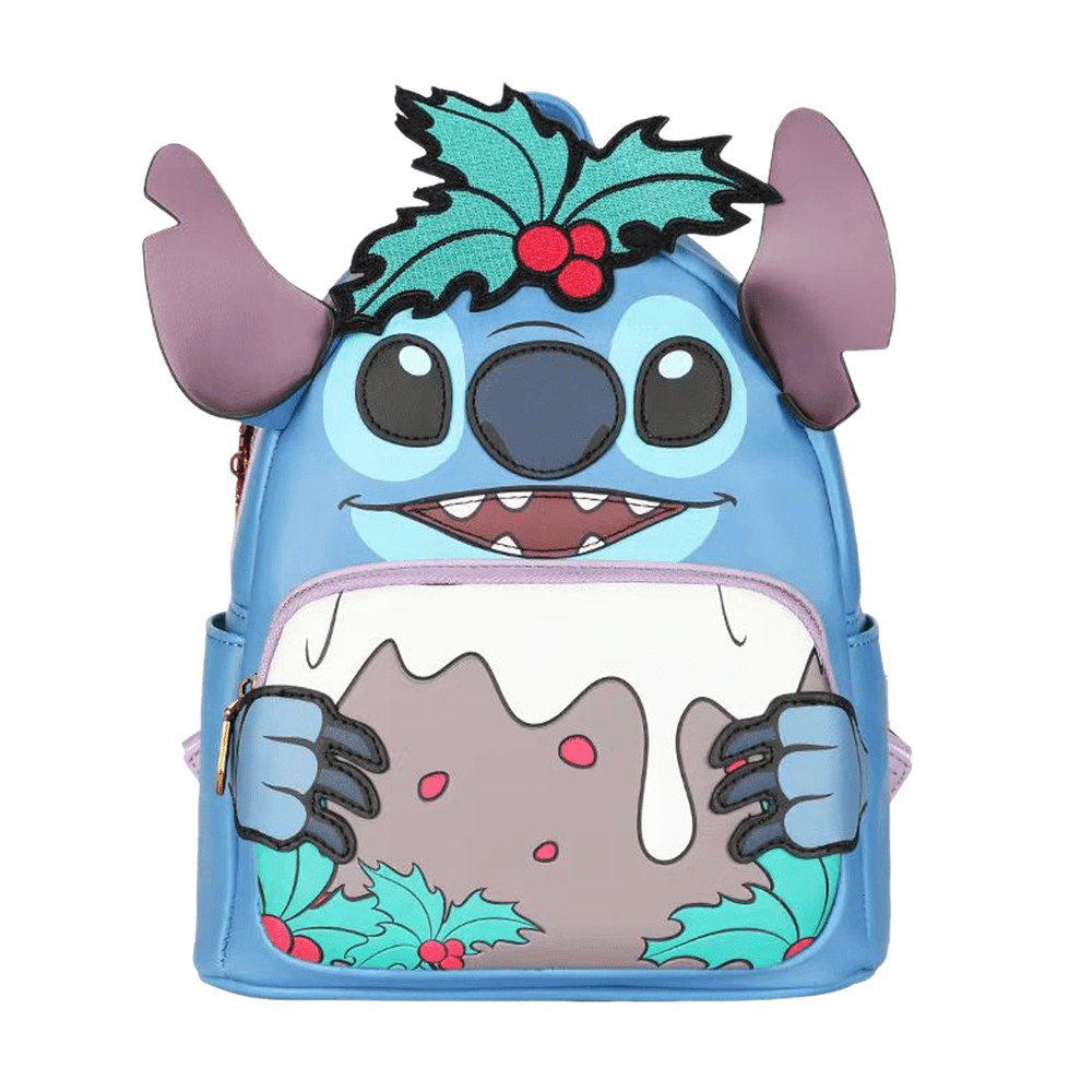 Mochila Escolar Feminina Stitch em Couro - Raven