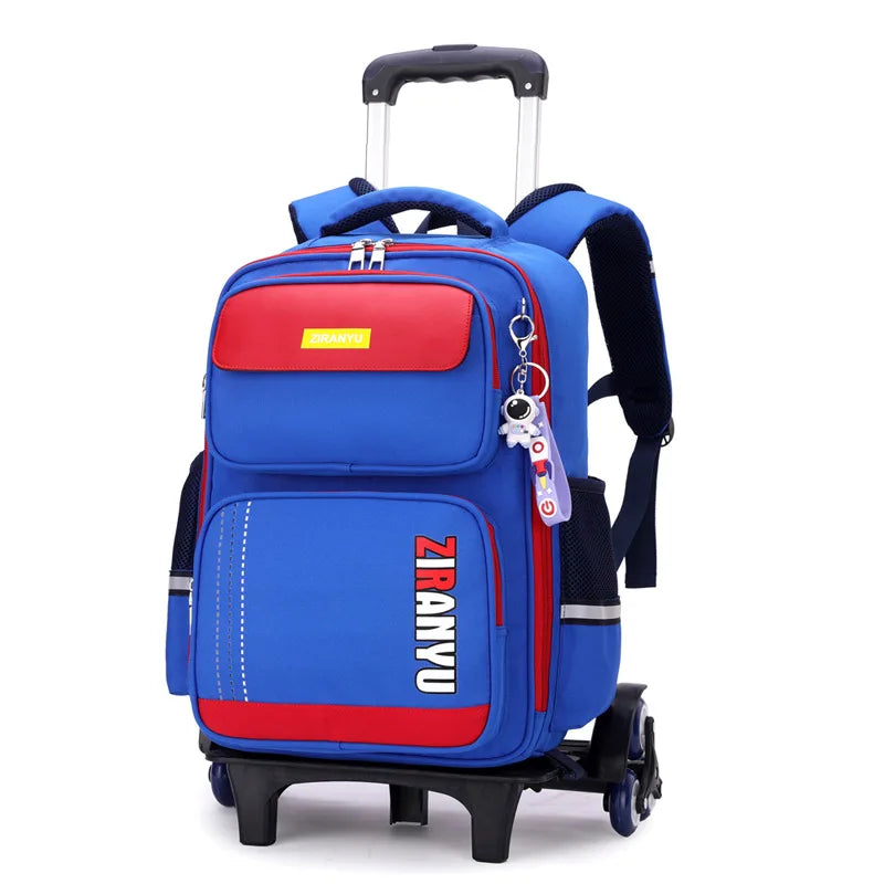 Mochila Escolar com Rodinhas Masculina | Impermeável - Raven