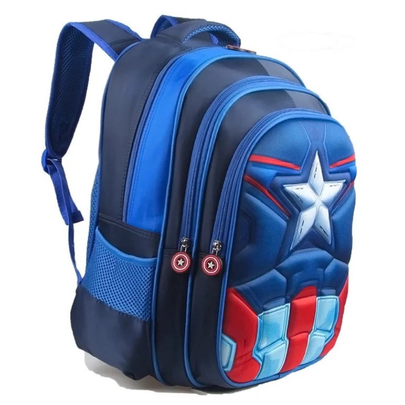 Mochila Escolar Infantil Espaçosa Capitão América | À Prova d'água - Lojas raven