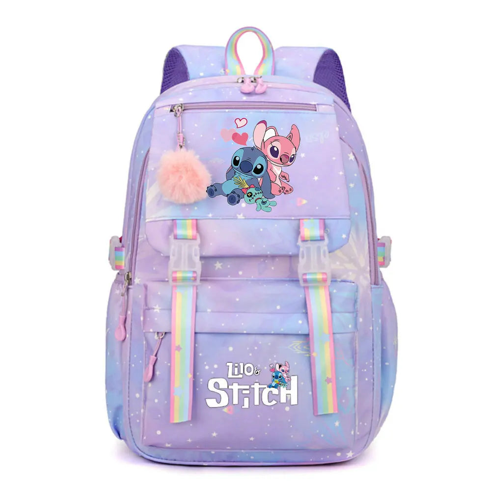 Mochila Escolar Infantil Lilo & Stitch | À Prova D'Água | - Lojas Raven