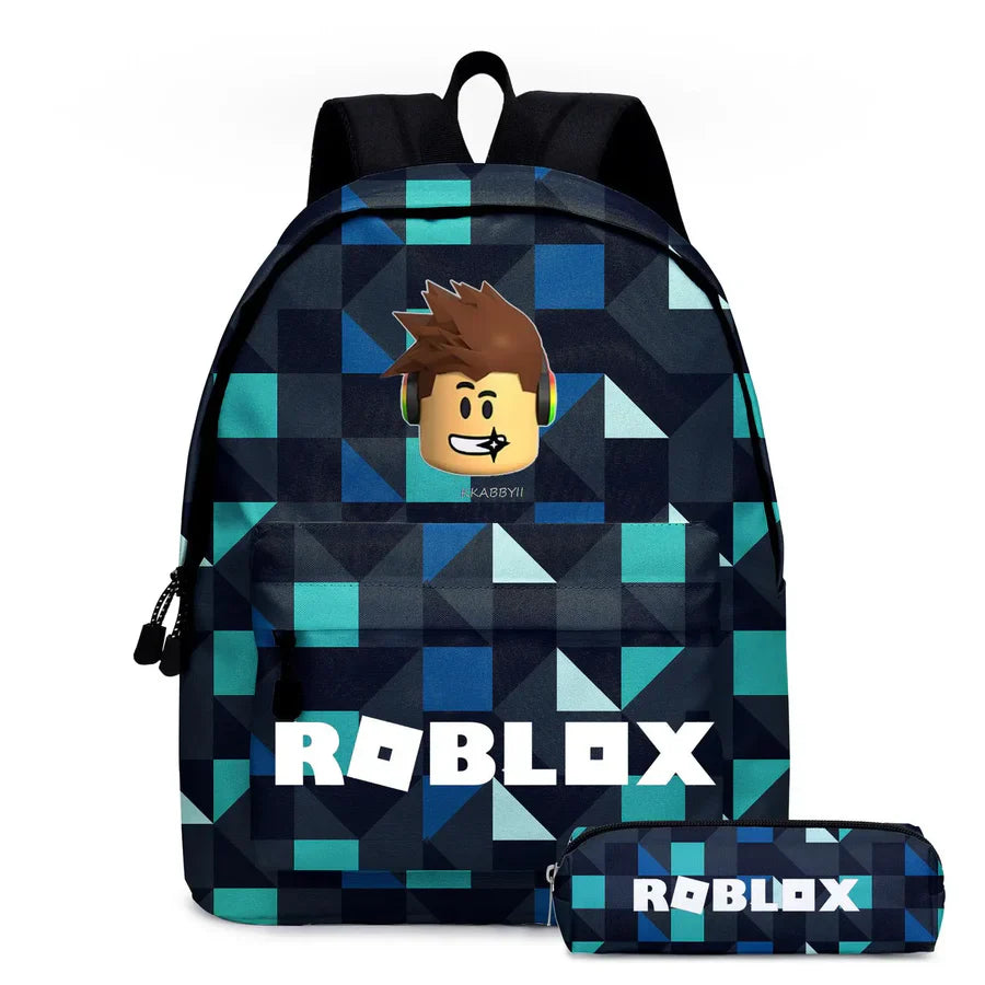Mochila Escolar Infantil Roblox + Estojo de Brinde - Lojas raven