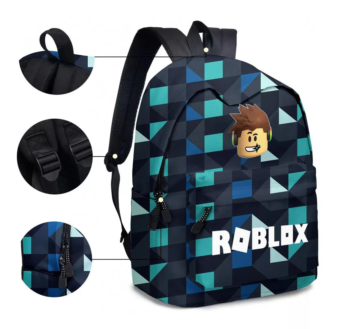 Mochila Escolar Infantil Roblox + Estojo de Brinde - Lojas raven