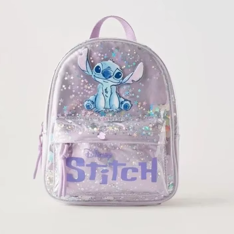 Mochila Escolar Infantil Stitch com Estrelinhas | 3 a 6 anos - Lojas Raven